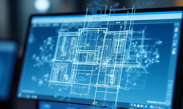 DraftingMate interface showing automated dimensioning on a blueprint